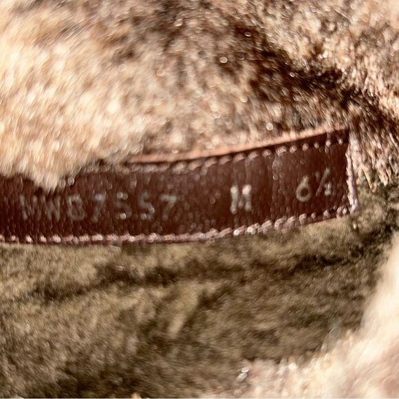 Stuart Weitzman Sockette Suede Leather Faux Fur Wedge Boot Shoes - Picture 8 of 12